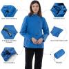 Outdoor Ventures Packable Rain Jacket Women Lightweight Waterproof Raincoat with Hood Cycling Bike Jacket(Dodger Blue)