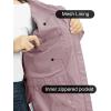 Outdoor Ventures Packable Rain Jacket Women Lightweight Waterproof Raincoat with Hood Cycling Bike Jacket(Dusty Rose)