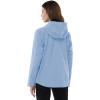 Outdoor Ventures Packable Rain Jacket Women Lightweight Waterproof Raincoat with Hood Cycling Bike Jacket(Flog Blue)