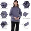 Outdoor Ventures Packable Rain Jacket Women Lightweight Waterproof Raincoat with Hood Cycling Bike Jacket(Grayish Purple)