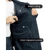 Outdoor Ventures Packable Rain Jacket Women Lightweight Waterproof Raincoat with Hood Cycling Bike Jacket(Midnight Blue)