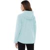 Outdoor Ventures Packable Rain Jacket Women Lightweight Waterproof Raincoat with Hood Cycling Bike Jacket(Mint Blue)