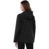 Outdoor Ventures Packable Rain Jacket Women Lightweight Waterproof Raincoat with Hood Cycling Bike Jacket(New Black)