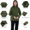 Outdoor Ventures Packable Rain Jacket Women Lightweight Waterproof Raincoat with Hood Cycling Bike Jacket(Olive)