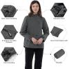 Outdoor Ventures Packable Rain Jacket Women Lightweight Waterproof Raincoat with Hood Cycling Bike Jacket(Plain Grey)
