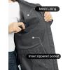 Outdoor Ventures Packable Rain Jacket Women Lightweight Waterproof Raincoat with Hood Cycling Bike Jacket(Plain Grey)