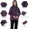 Outdoor Ventures Packable Rain Jacket Women Lightweight Waterproof Raincoat with Hood Cycling Bike Jacket(Plum Purple)