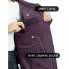 Outdoor Ventures Packable Rain Jacket Women Lightweight Waterproof Raincoat with Hood Cycling Bike Jacket(Plum Purple)