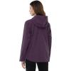 Outdoor Ventures Packable Rain Jacket Women Lightweight Waterproof Raincoat with Hood Cycling Bike Jacket(Plum Purple)