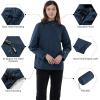 Outdoor Ventures Packable Rain Jacket Women Lightweight Waterproof Raincoat with Hood Cycling Bike Jacket(Standard Blue)