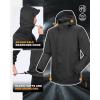 Outdoor Ventures Packable Rain Suit for Men Lightweight Waterproof Breathable Rain Gear for golf Rain Jacket Pants(Black)