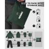 Outdoor Ventures Packable Rain Suit for Men Lightweight Waterproof Breathable Rain Gear for golf Rain Jacket Pants(Green)