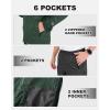 Outdoor Ventures Packable Rain Suit for Men Lightweight Waterproof Breathable Rain Gear for golf Rain Jacket Pants(Green)