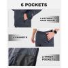 Outdoor Ventures Packable Rain Suit for Men Lightweight Waterproof Breathable Rain Gear for golf Rain Jacket Pants(Grey)
