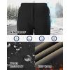 Outdoor Ventures Ski Pants Women Waterproof Insulated Snow Soft Shell Fleece Lined Snowboard Windproof with Boot Gaiters(Black- New Versione)