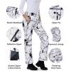 Outdoor Ventures Ski Pants Women Waterproof Insulated Snow Soft Shell Fleece Lined Snowboard Windproof with Boot Gaiters(Fissure Grey- New Versione)
