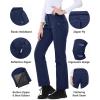 Outdoor Ventures Ski Pants Women Waterproof Insulated Snow Soft Shell Fleece Lined Snowboard Windproof with Boot Gaiters(Navy- New Versione)