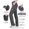 Outdoor Ventures Women’s Cargo Hiking Pants, Quick Dry Stretchy Roll Up Outdoor Pants for Camping, Golf, Fishing(Dark Grey)