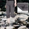 Outdoor Ventures Women’s Cargo Hiking Pants, Quick Dry Stretchy Roll Up Outdoor Pants for Camping, Golf, Fishing(Dark Grey)