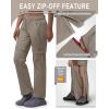 Outdoor Ventures Women’s Convertible Pants, Quick Dry Hiking Zip-Off Pants, Stretch Lightweight Cargo Pants(Fossil)
