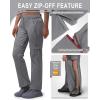 Outdoor Ventures Women’s Convertible Pants, Quick Dry Hiking Zip-Off Pants, Stretch Lightweight Cargo Pants(Grey)