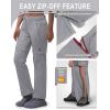 Outdoor Ventures Women’s Convertible Pants, Quick Dry Hiking Zip-Off Pants, Stretch Lightweight Cargo Pants(Mid Grey)