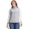 Outdoor Ventures Women’s Fleece Vest, Zip Up Lightweight Soft Running Vest Outerwear Sleeveless with Pockets(Light Grey)