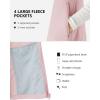 Outdoor Ventures Women’s Fleece Vest, Zip Up Lightweight Soft Running Vest Outerwear Sleeveless with Pockets(Pink)