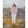 Outdoor Ventures Women’s Fleece Vest, Zip Up Lightweight Soft Running Vest Outerwear Sleeveless with Pockets(Pink)