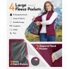 Outdoor Ventures Women’s Fleece Vest, Zip Up Lightweight Soft Running Vest Outerwear Sleeveless with Pockets(Wine)