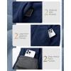 Outdoor Ventures Women’s Full Zip Hooded Fleece Jacket Coat with 6 Pockets, Warm Soft Polar Fleece Casual Hoodie Sweatshirt(Navy)