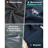 Outdoor Ventures Women’s Hooded Lightweight Softshell Vest, Windproof Fleece Lined Sleeveless Jacket for Golf Running Travel(Dark Blue)