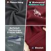 Outdoor Ventures Women’s Hooded Lightweight Softshell Vest, Windproof Fleece Lined Sleeveless Jacket for Golf Running Travel(Dark Red)