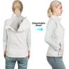 Outdoor Ventures Women’s Hooded Lightweight Softshell Vest, Windproof Fleece Lined Sleeveless Jacket for Golf Running Travel(Ivory)