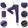 Outdoor Ventures Women’s Idra Fleece Lined Hiking Pants Outdoor Softshell Waterproof Snow Pants Windproof Ski Pants(Purple Melange)