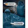 Outdoor Ventures Women’s Lightweight Packable Hooded Puffer Vest Outerwear Zip Up Warm Sleeveless Winter Jacket Quilted Coat(Modern Blue)