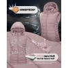 Outdoor Ventures Women’s Lightweight Packable Hooded Puffer Vest Outerwear Zip Up Warm Sleeveless Winter Jacket Quilted Coat(Pale Rosy)