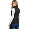 Outdoor Ventures Women’s Lightweight Puffer Vest Outerwear Zip Up Warm Sleeveless Winter Jacket Padded Gilet Quilted Coat(Black)