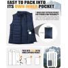 Outdoor Ventures Women’s Lightweight Puffer Vest Outerwear Zip Up Warm Sleeveless Winter Jacket Padded Gilet Quilted Coat(Blue)