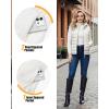 Outdoor Ventures Women’s Lightweight Puffer Vest Outerwear Zip Up Warm Sleeveless Winter Jacket Padded Gilet Quilted Coat(Cream)
