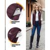 Outdoor Ventures Women’s Lightweight Puffer Vest Outerwear Zip Up Warm Sleeveless Winter Jacket Padded Gilet Quilted Coat(Eggplant)