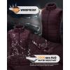 Outdoor Ventures Women’s Lightweight Puffer Vest Outerwear Zip Up Warm Sleeveless Winter Jacket Padded Gilet Quilted Coat(Eggplant)