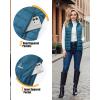 Outdoor Ventures Women’s Lightweight Puffer Vest Outerwear Zip Up Warm Sleeveless Winter Jacket Padded Gilet Quilted Coat(Modern Blue)