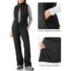 Outdoor Ventures Women’s Lightweight Softshell Vest Windproof Fleece Lined Zip Up Sleeveless Jacket for Running Hiking Golf(Black-1)