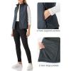 Outdoor Ventures Women’s Lightweight Softshell Vest Windproof Fleece Lined Zip Up Sleeveless Jacket for Running Hiking Golf(Dark Grey)