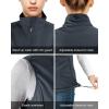 Outdoor Ventures Women’s Lightweight Softshell Vest Windproof Fleece Lined Zip Up Sleeveless Jacket for Running Hiking Golf(Dark Grey)