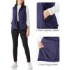 Outdoor Ventures Women’s Lightweight Softshell Vest Windproof Fleece Lined Zip Up Sleeveless Jacket for Running Hiking Golf(Dark Purplish Blue)