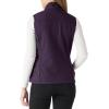 Outdoor Ventures Women’s Lightweight Softshell Vest Windproof Fleece Lined Zip Up Sleeveless Jacket for Running Hiking Golf(Eggplant)