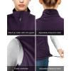 Outdoor Ventures Women’s Lightweight Softshell Vest Windproof Fleece Lined Zip Up Sleeveless Jacket for Running Hiking Golf(Eggplant)