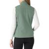 Outdoor Ventures Women’s Lightweight Softshell Vest Windproof Fleece Lined Zip Up Sleeveless Jacket for Running Hiking Golf(Green)